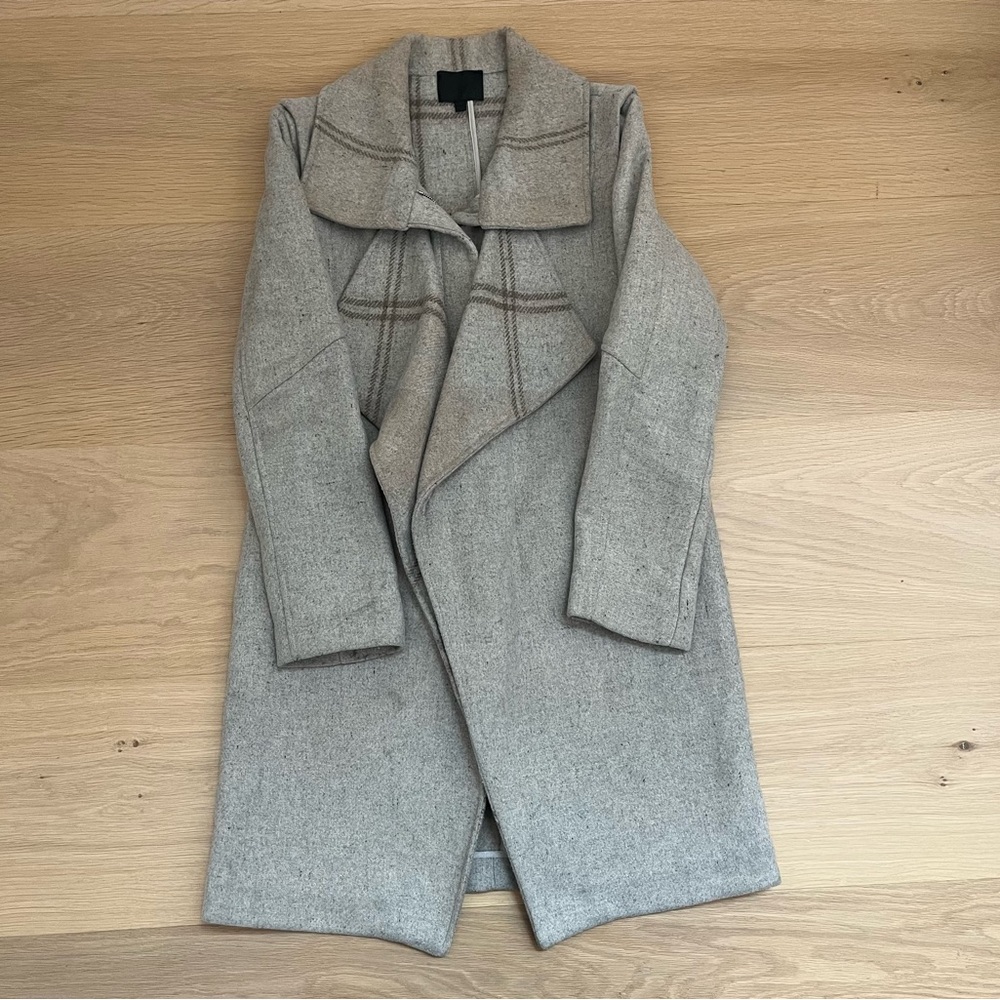 Intermix wool gray coat